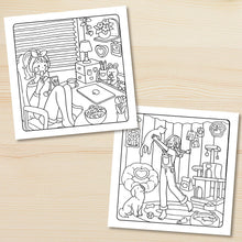 COZY HOME: Coloring Book for Adults Featuring Cute Cozy Daily Activities for Relaxation (Cozy Spaces Coloring)
