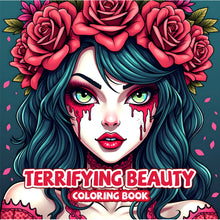 TERRIFYING BEAUTY Coloring Book for Adults Featuring Bold-easy Patterns Hand Drawing Entertainment Leisure DIY Painting Books