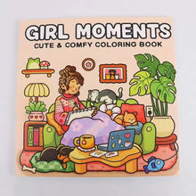 Cozy Atmosphere Relaxing Coloring Book for Adults and Teens Bold Easy-to-follow Patterns and Girl Moments