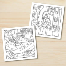 COZY HOME: Coloring Book for Adults Featuring Cute Cozy Daily Activities for Relaxation (Cozy Spaces Coloring)
