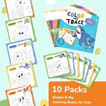Children's Coloring Book For 3-6 Years Old, Suitable For Boys/girls In Early Childhood Education Coloring Book (Set Of 10 Books)