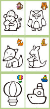 Children's Fun Coloring Book 32 Pages with Different Themes Coloring Drawing Book Size 170 × 240mm