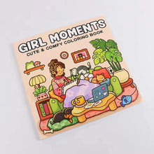 Cozy Atmosphere Relaxing Coloring Book for Adults and Teens Bold Easy-to-follow Patterns and Girl Moments