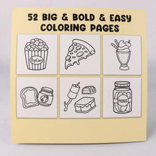 Food Drink & Sweets: Coloring Book for Adults and Kids, Bold and Easy, Simple and Big Designs for Relaxation Featuring a Variety